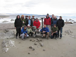 The NASA/JPL team at Mono Lake in October 2010